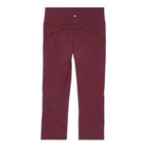 Lululemon In Movement Crop Leggings in Redwood